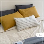 قیمت و خرید سرویس کاور لحاف آرالی مدل سفید خردلی