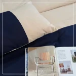 قیمت و خرید سرویس کاور لحاف السا با کیفیت عالی رنگ کرم سرمه ای